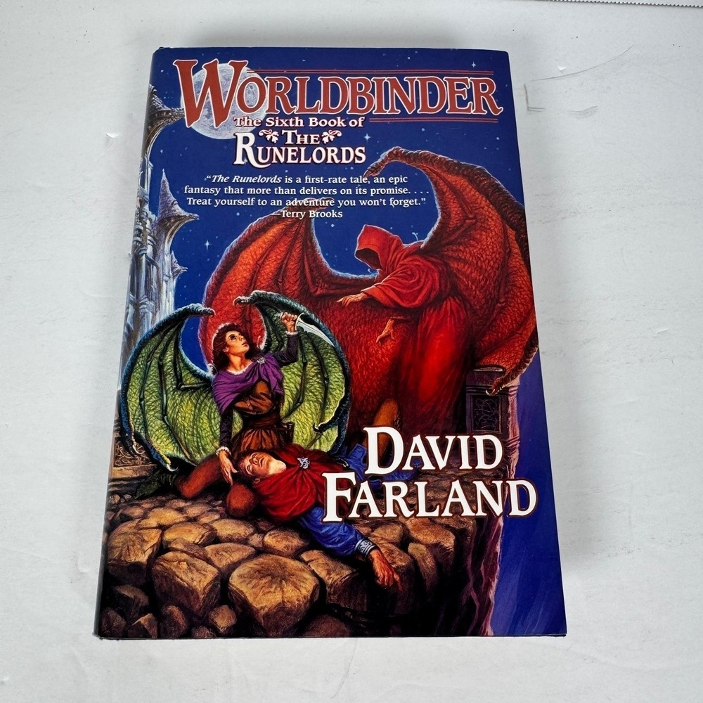 Worldbinder David Farland 2007 First Edition Runelords Fantasy Hardcover Tor